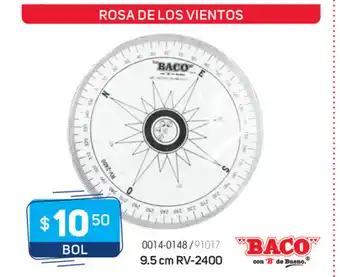 Tony Super Papelerías Baco - Rosa De Los Vientos 9.5cm RV-2400 oferta