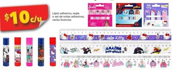 Bodega Aurrerá Lápiz adhesivo, regla o set de notas adhesivas, varias licencias oferta