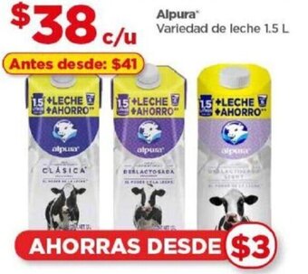 Bodega Aurrerá Alpura Variedad de leche 1.5 L oferta