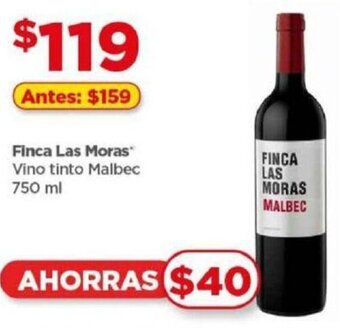 Finca Las Moras Vino tinto Malbec 750 ml