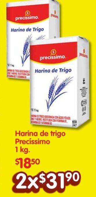 Harina de trigo Precíssimo 1 kg.