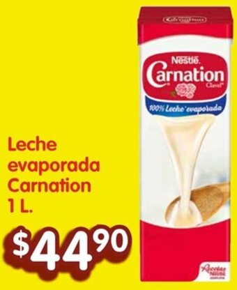 Soriana Híper Leche evaporada Carnation 1 L. oferta