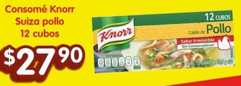 Soriana Híper Consomé Knorr Suiza pollo 12 cubos oferta