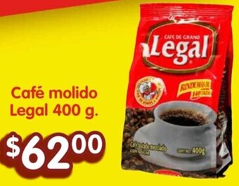 Soriana Híper Café molido Legal 400 g. oferta
