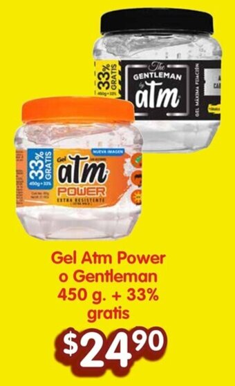 Gel Atm Power o Gentleman 450 g. + 33% gratis