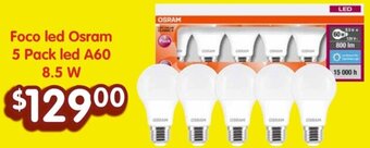 Soriana Híper Foco led Osram 5 Pack led A60 8.5 W oferta