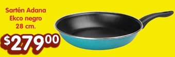 Soriana Híper Sartén Adana Ekco negro 28 cm. oferta