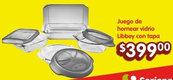 Soriana Híper Juego de hornear vidrio Libbey con tapa oferta