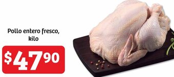 Soriana Híper Pollo entero fresco, kilo oferta