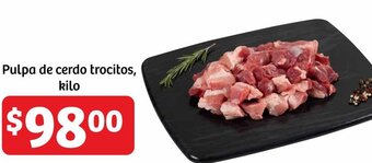 Soriana Híper Pulpa de cerdo trocitos, kilo oferta