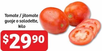Soriana Híper Tomate /jitomate guaje o saladette, kilo oferta