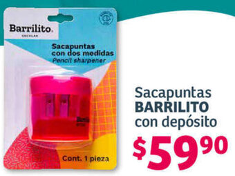 Soriana Híper Sacapuntas BARRILITO con depósito oferta