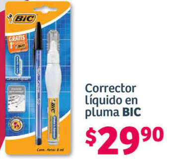 Soriana Híper Corrector Líquido en pluma BIC oferta