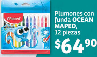 Plumones con funda OCEAN MAPED, 12 piezas