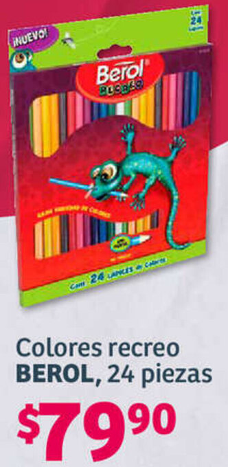 Soriana Híper Colores recreo BEROL, 24 piezas oferta