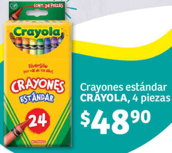 Soriana Híper Crayones estándar CRAYOLA, 4 piezas oferta
