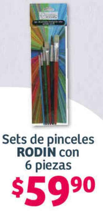 Sets de pinceles RODIN con 6 piezas