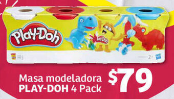 Soriana Híper Masa modeladora PLAY-DOH 4 Pack oferta
