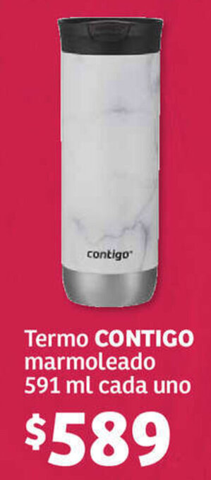 Termo CONTIGO marmoleado 591 ml cada uno
