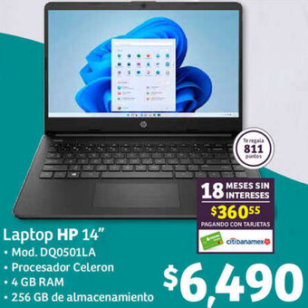 Soriana Híper Laptop HP 14" oferta