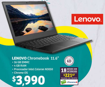 Soriana Híper LENOVO Chromebook 11.6" oferta
