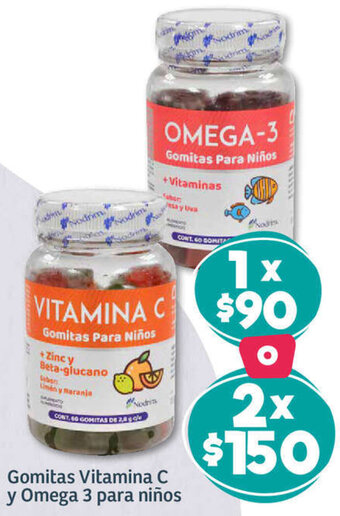 Gomita Vitaminas C y Omega 3 para niños