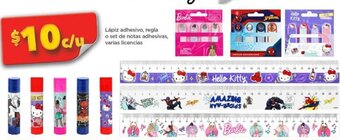 Bodega Aurrerá Lápiz adhesivo, regla o set de notas adhesivas, varias licencias oferta