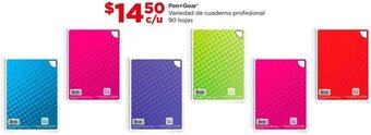 Bodega Aurrerá Pen+Gear Variedad de cuaderno profesional c/u 90 hojas oferta