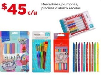 Bodega Aurrerá Marcadores, plumones, pinceles o abaco escolar oferta