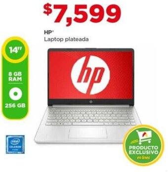 Bodega Aurrerá HP Laptop plateada oferta