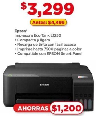 Epson Impresora Eco Tank L1250