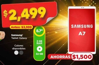 Bodega Aurrerá Samsung Tablet Galaxy oferta