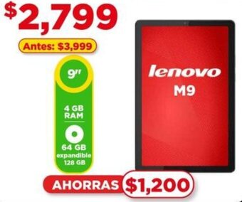 Bodega Aurrerá lenovo M9 oferta