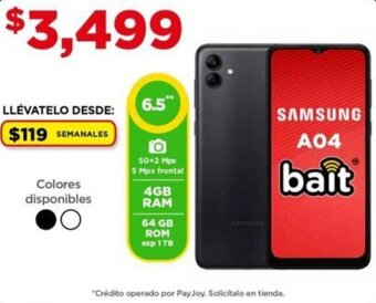 Bodega Aurrerá SAMSUNG A04 oferta