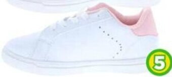 Bodega Aurrerá Tenis deportivo dama blanco con rosa oferta