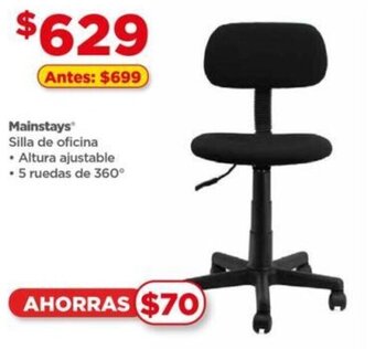 Bodega Aurrerá Mainstays Silla de oficina oferta