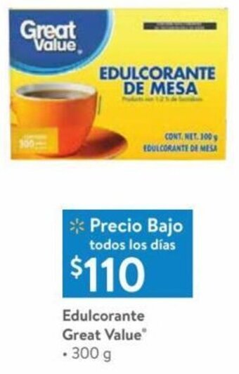 Walmart Edulcorante Great Value 300 g oferta
