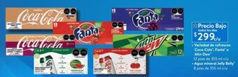 Variedad de refrescos Coca-Cola, Fanta* o Mtn Dew