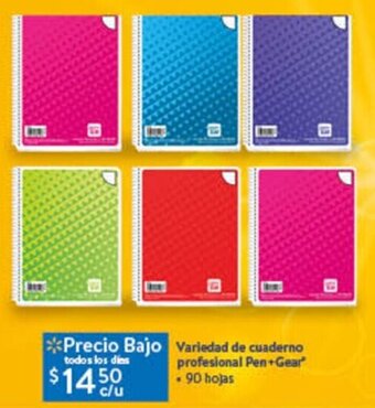 Walmart Variedad de cuaderno profesional Pen+Gear . 90 hojas oferta