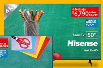 Walmart Hisense Smart TV 50" oferta