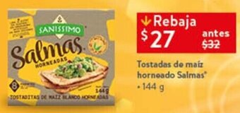 Walmart Tostadas de maíz horneado Salmas . 144 g oferta
