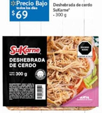 Walmart Deshebrada de cerdo Sukarne 300 g oferta