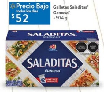 Walmart Galletas Saladitas Gamesa 504g oferta