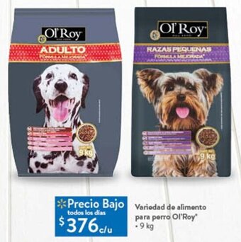 Walmart Variedad de alimento para perro Ol'Roy 9 kg oferta