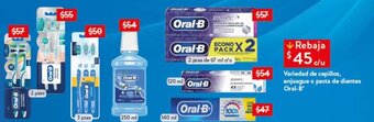 Variedad de cepillos, enjuague o pasta de dientes Oral-B