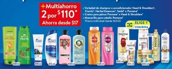 Walmart Variedad de shampoo o acondicionador Head & Shoulders', oferta