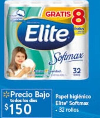 Walmart Papel higiénico Elite Softmax . 32 rollos oferta