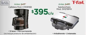 Chedraui BLACK+ DECKER Cafetera Mod. CM0916B oferta
