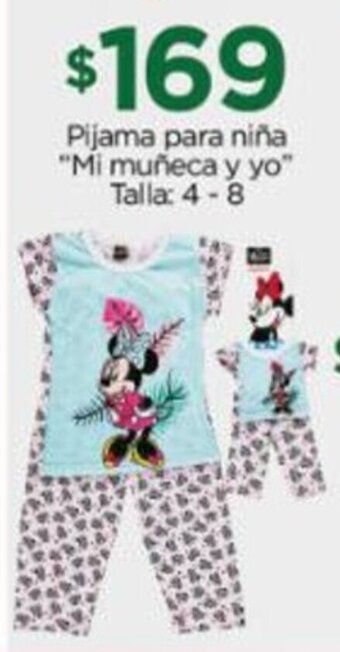 Chedraui Pijama para niña "Mi muñeca y yo" Talla: 4-8 oferta
