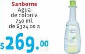 Sanborns Agua de colonia 740 ml.